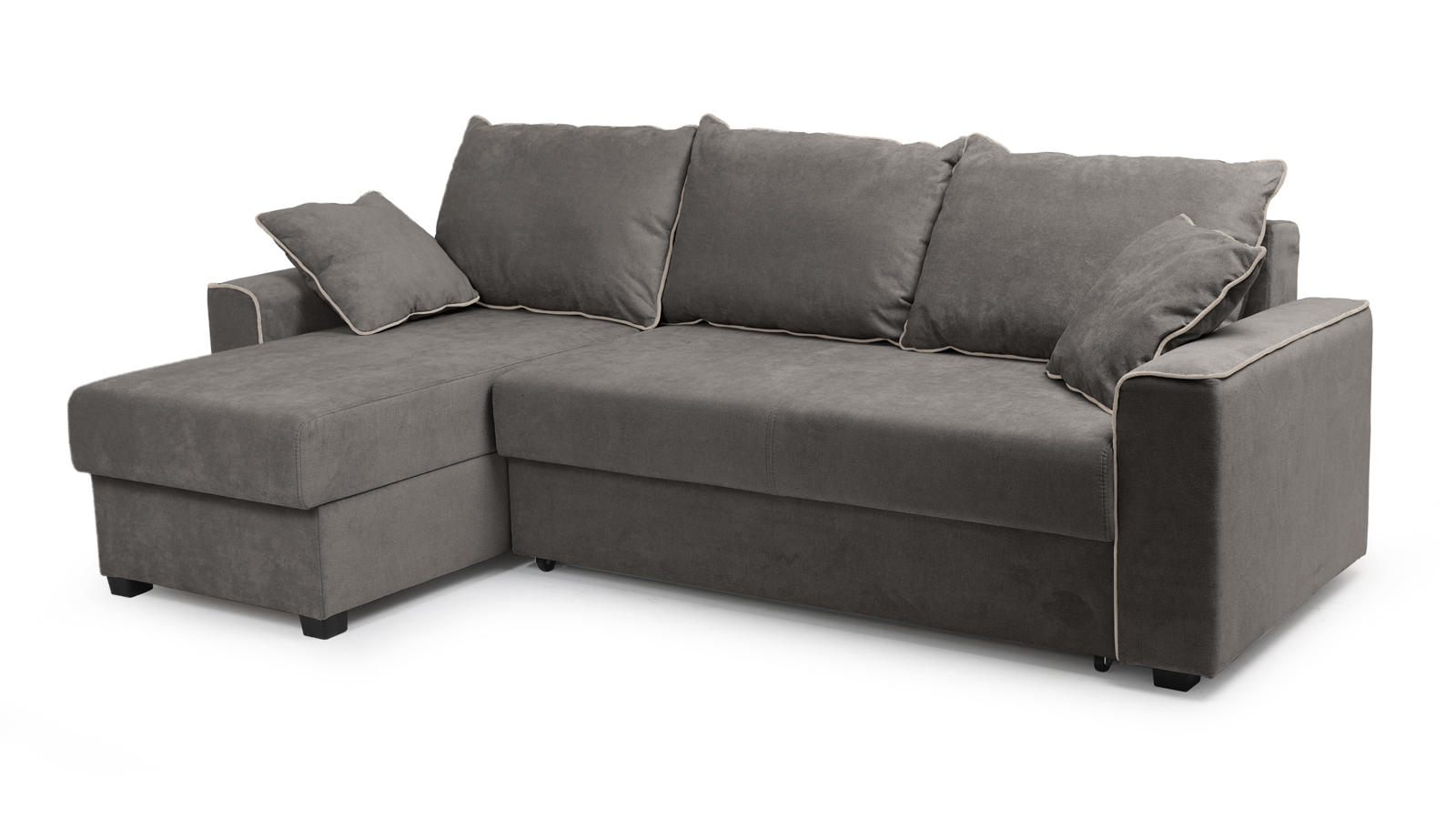Джордан 379 угловой диван-кровать 2ек-1пф 1029 серый 