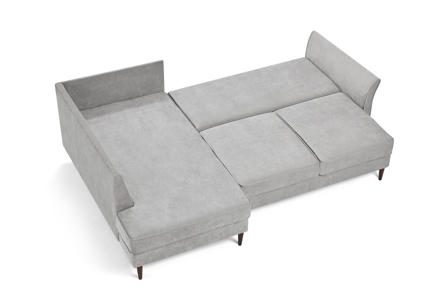 Джулия 366 диван-кровать угловой 1пф-2тт (левый) 719 серый (Energy grey)
