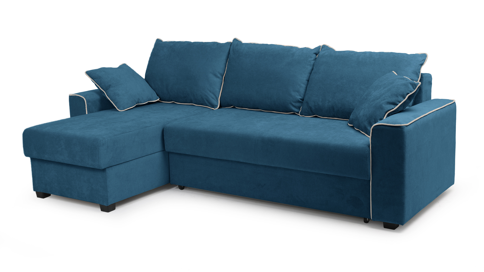 Джордан 379 угловой диван-кровать 2ек-1пф 1034 синий 