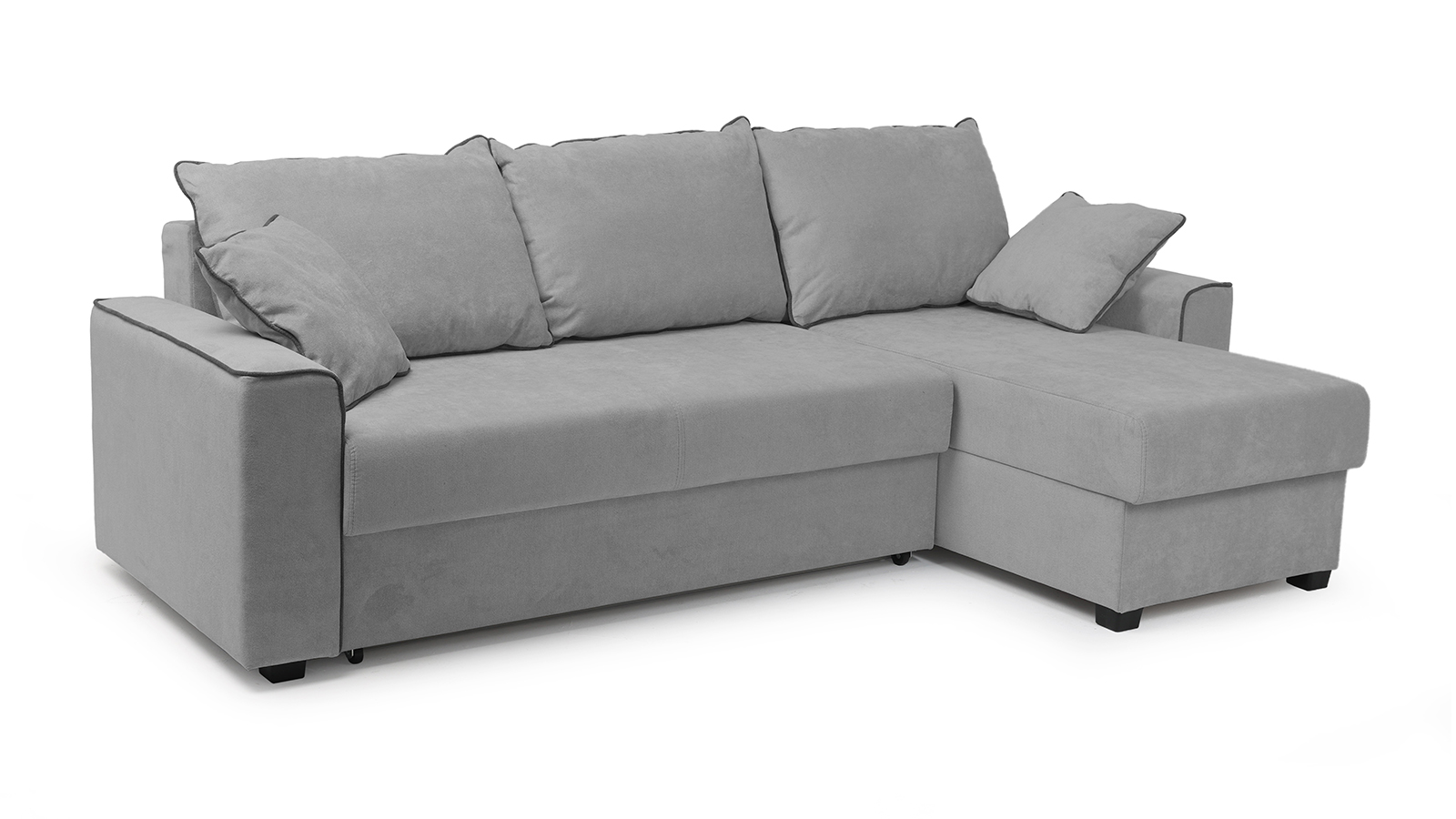 Джордан 379 угловой диван -кровать 2ек-1пф 1065 светло-серый 