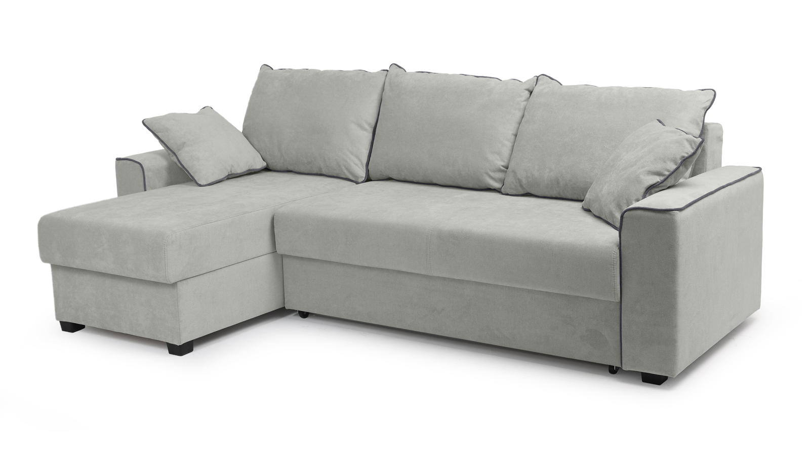 Джордан 379 угловой диван-кровать 2ек-1пф 1033 светло-серый 